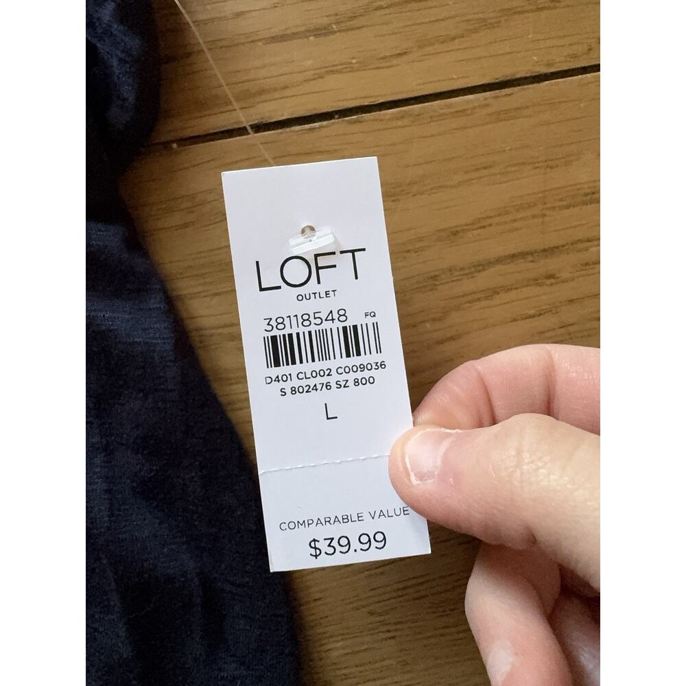 LOFT Women Sz Large Sleeveless V-Neck Lightweight Modern Office Business Casual - Picture 6 of 10